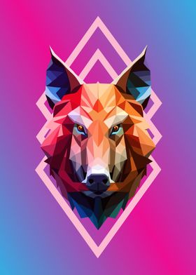 low poly beauty boar