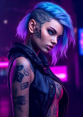 Sexy Cyberpunk Girl