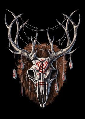 Wendigo Deer Skull