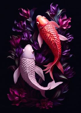 2 Koi Fish