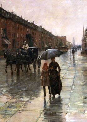 Rainy Day Childe Hassam