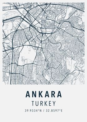 ankara simple map