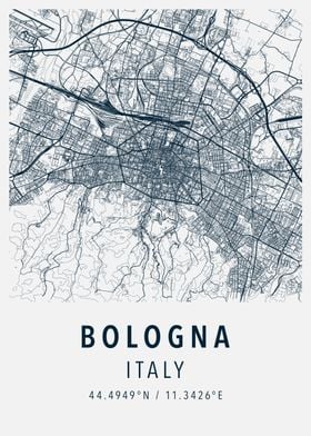 bologna simple map