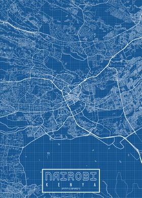 Nairobi Map Blueprint