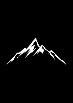 Mountain Hiking Ski Logo