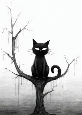 Black Cat Minimalism