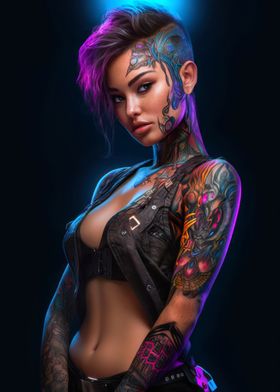 Cute Cyberpunk Girl