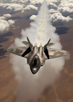 F22 Raptor Cloud Trail