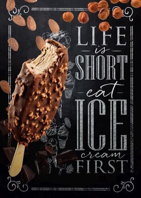 Chocolate popsicle