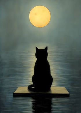 Black Cat Full Moon