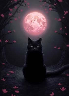 Black Cat Full Moon
