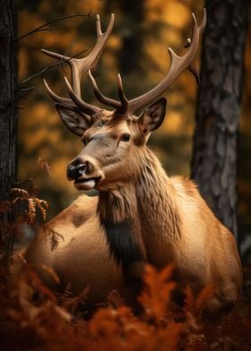 Proud elk