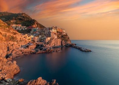 Sunset in Manarola