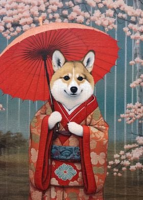 Corgi Geisha 