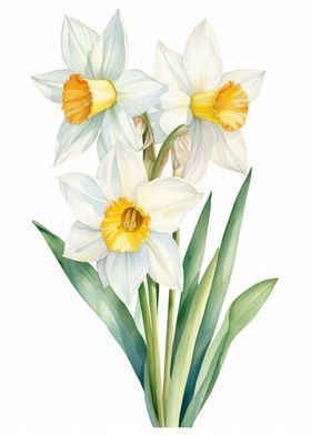 White Daffodils