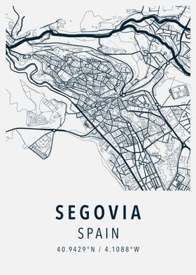 segovia simple map