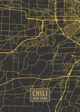 Chili New York Map