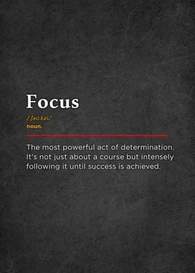 Focus on Your Goals