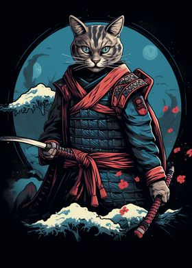 Samurai Cat Japanese