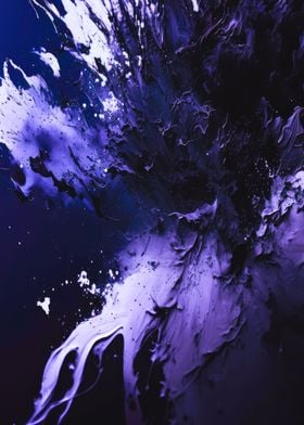 Surreal cold violet ice