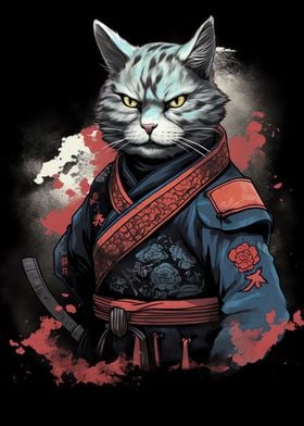 Samurai Cat Japanese