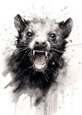 Tasmanian Devil Black Ink