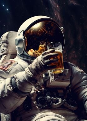 Bottoms Up Astronaut
