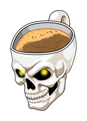 Skull Mug Coffee
