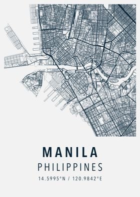 manila simple map