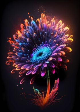 Flower watercolor art