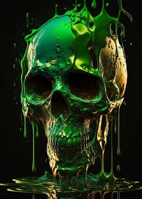 Golden Skull Poison Green