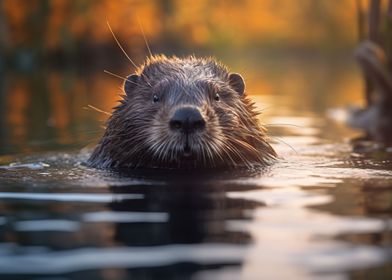 Beaver Wildlife Photograph