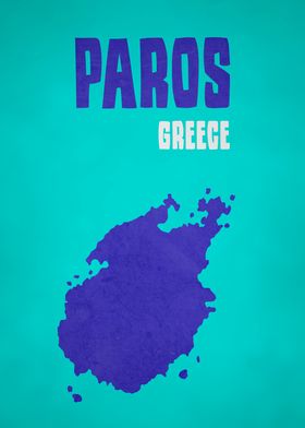 PAROS GREECE MAP
