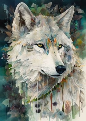 Wilderness Wolf Art Print