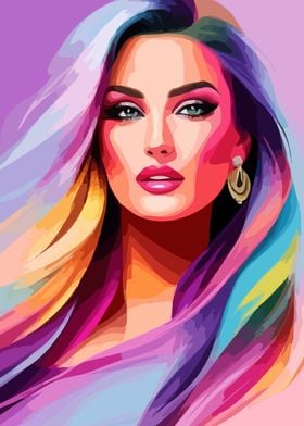 Beauty And Style Woman Art