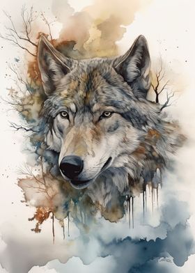 Dynamic Wolf Wall Decor