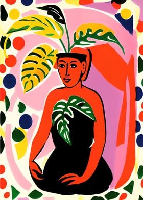 Plant Lady Mid Century