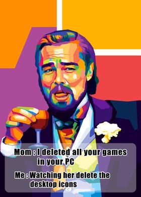 DiCaprio Meme Gamer Popart