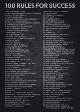 100 Rules For Success