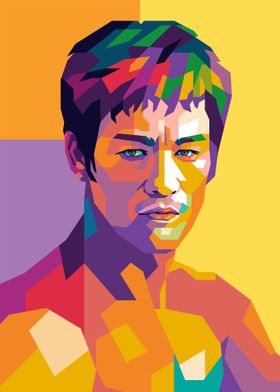 Bruce Lee popart