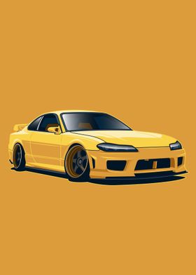 Nissan Silvia Yellow