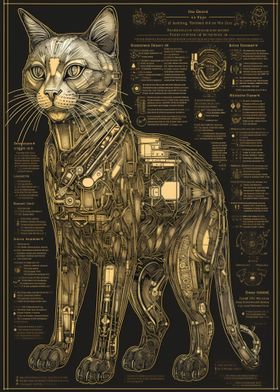 Robot Metallic Cat