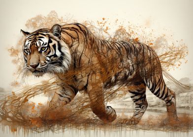 Tiger Spirit Nature Art 