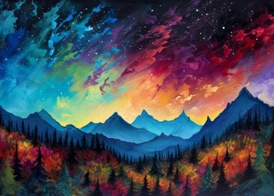 Colorful Night Sky