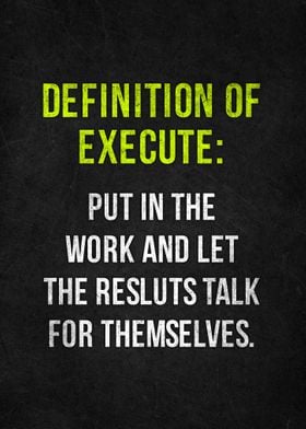Definition of Execute