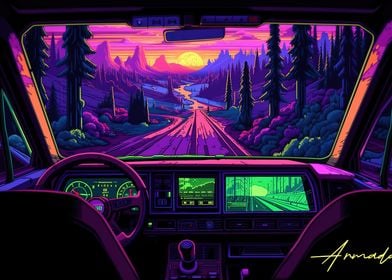 Driving into the Sunset