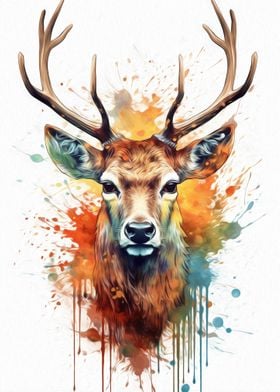 Deer Watercolor