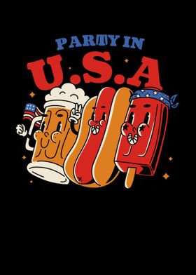 Party In The Usa Hot Dog