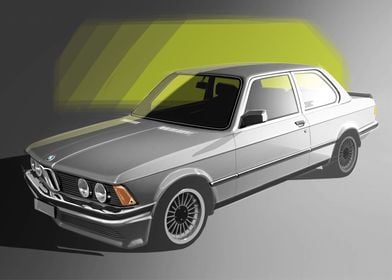 CLASSIC BMW M30 M3 DRAWING