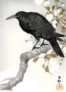 Ukiyo e A crow